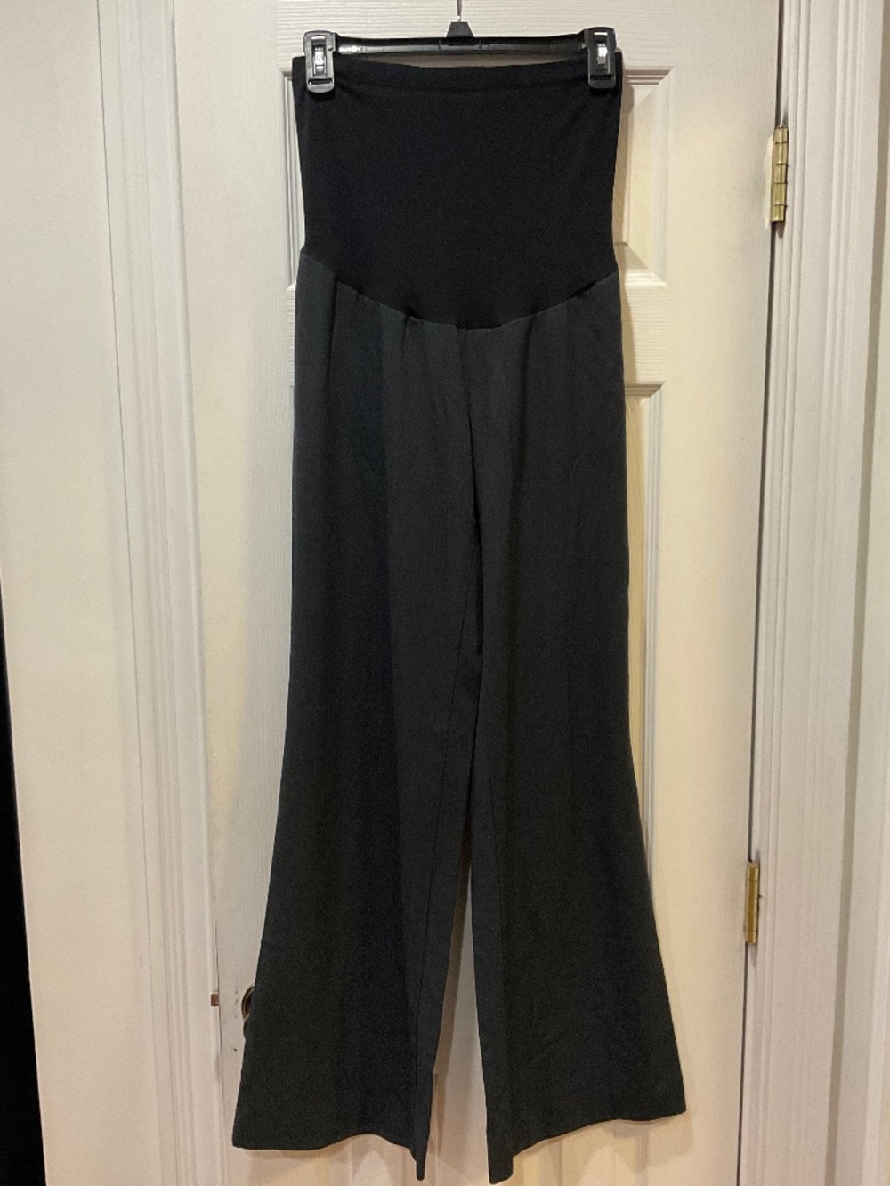 Oh Baby by Motherhood Maternity Black Dress Full Panel Pants.  Size: S Pre Owned